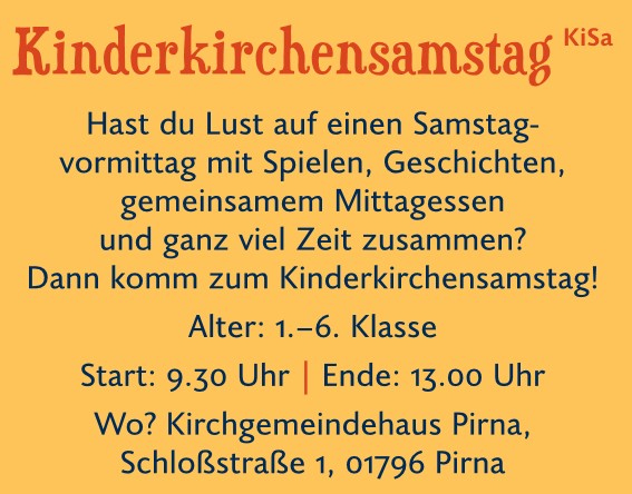 Kinderkirchensamstag