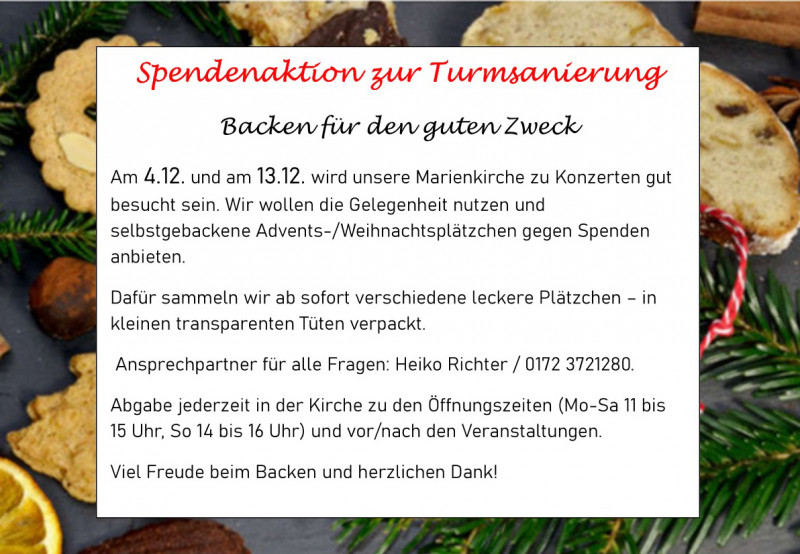 Spendenaktion Turm 2025